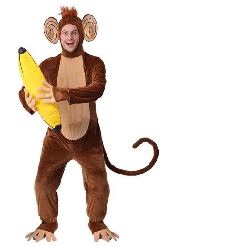 New Brown Monkey Onesie Pajama - Anime Cosplay Jumpsuit review and price