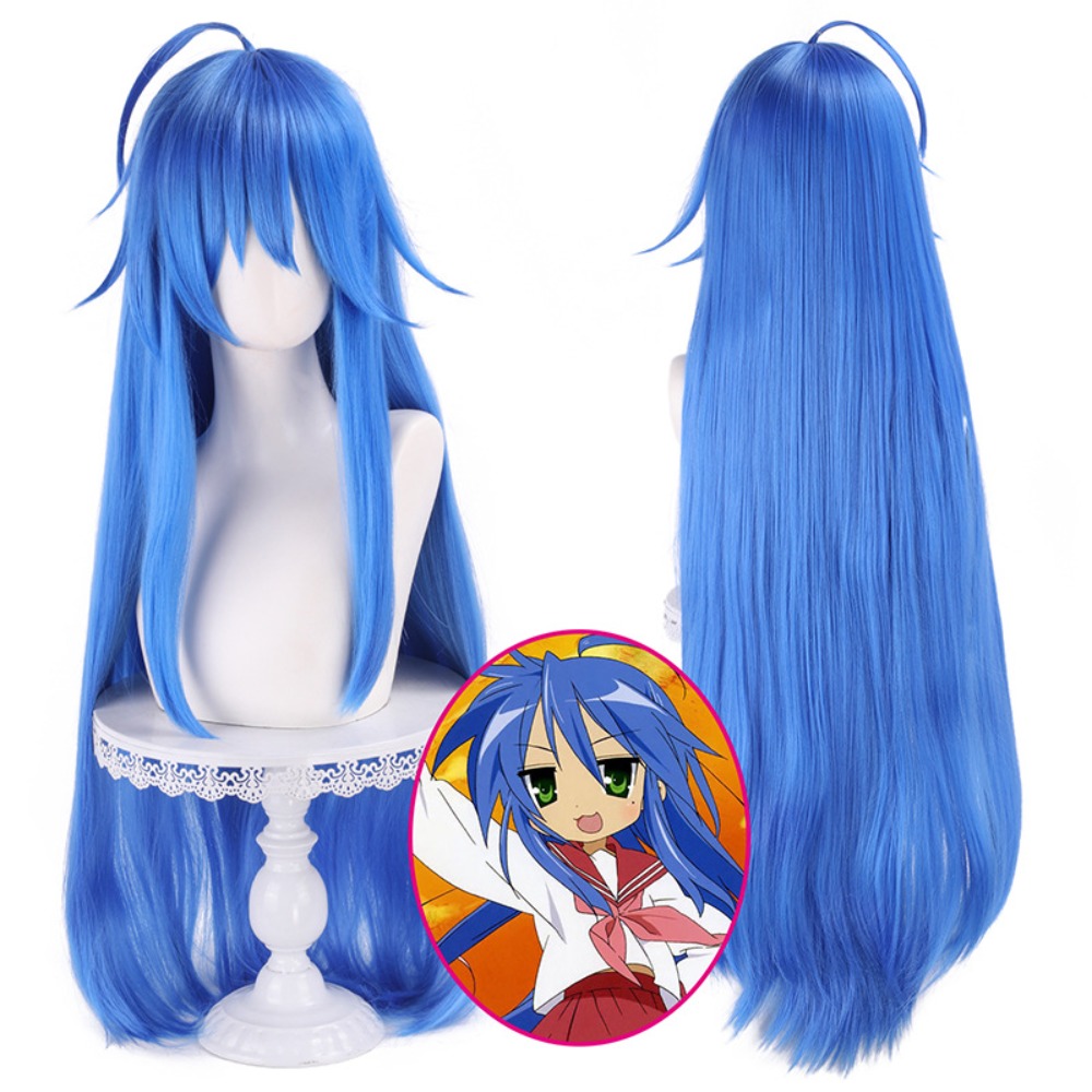 Anime Lucky Star Kanae Izumi C - Anime Cosplay Blue Hair review and price