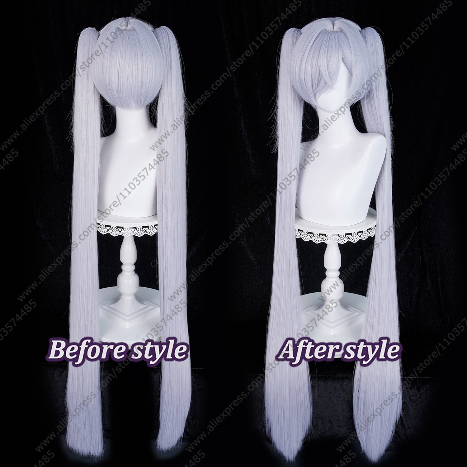 Anime Cinderella Cosplay Wigs  - Anime Cosplay Blue Hair review and price